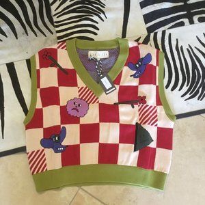 Kina and Tam  cotton sweater Vest size 3xl New (fits 2x)